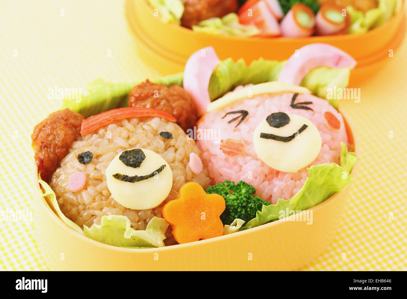 Japanese style character lunch box Stock Photo - Alamy