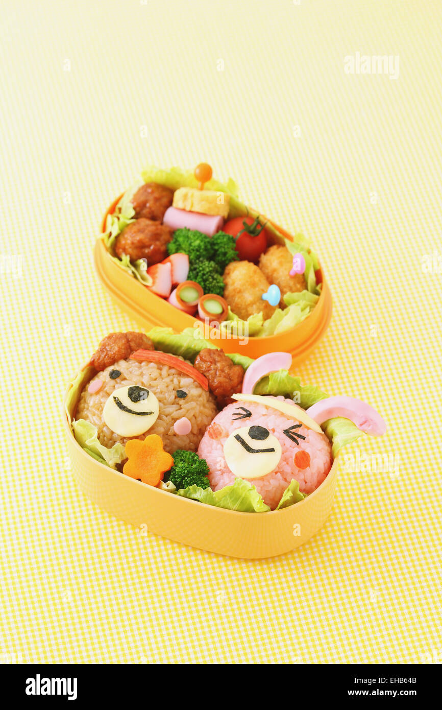 Japanese style character lunch box Stock Photo - Alamy