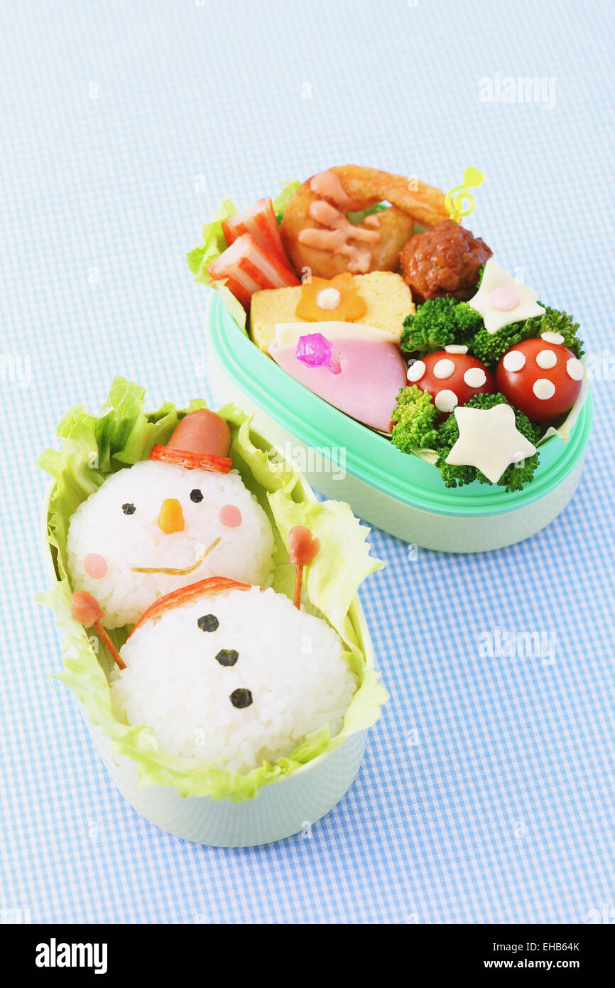 Japanese style character lunch box Stock Photo - Alamy