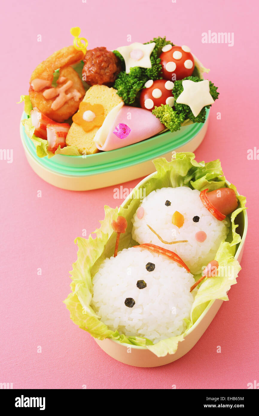 Japanese style character lunch box Stock Photo - Alamy
