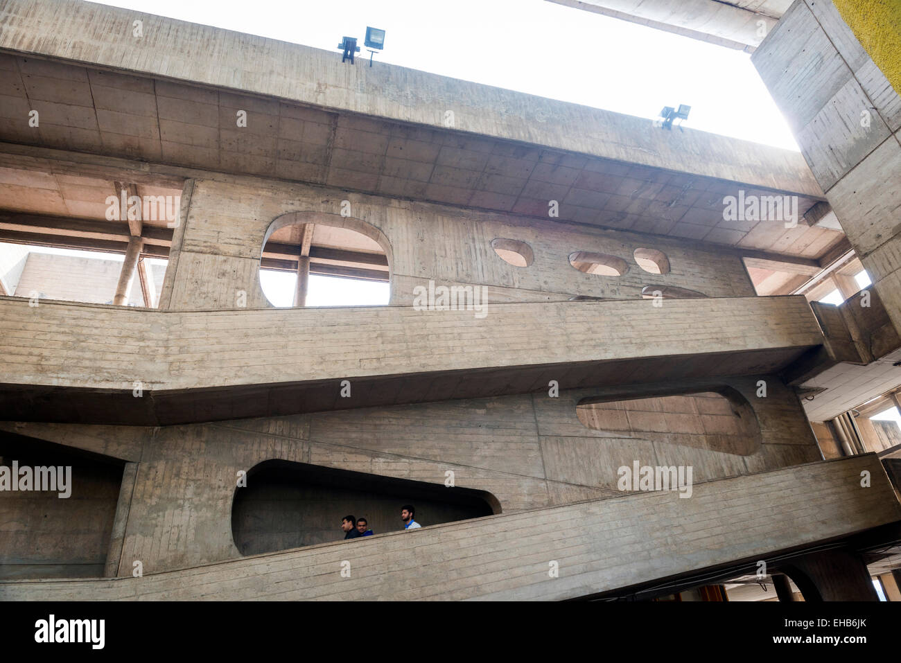 The High Court of Chandigarh designed by the architect Le Corbusier