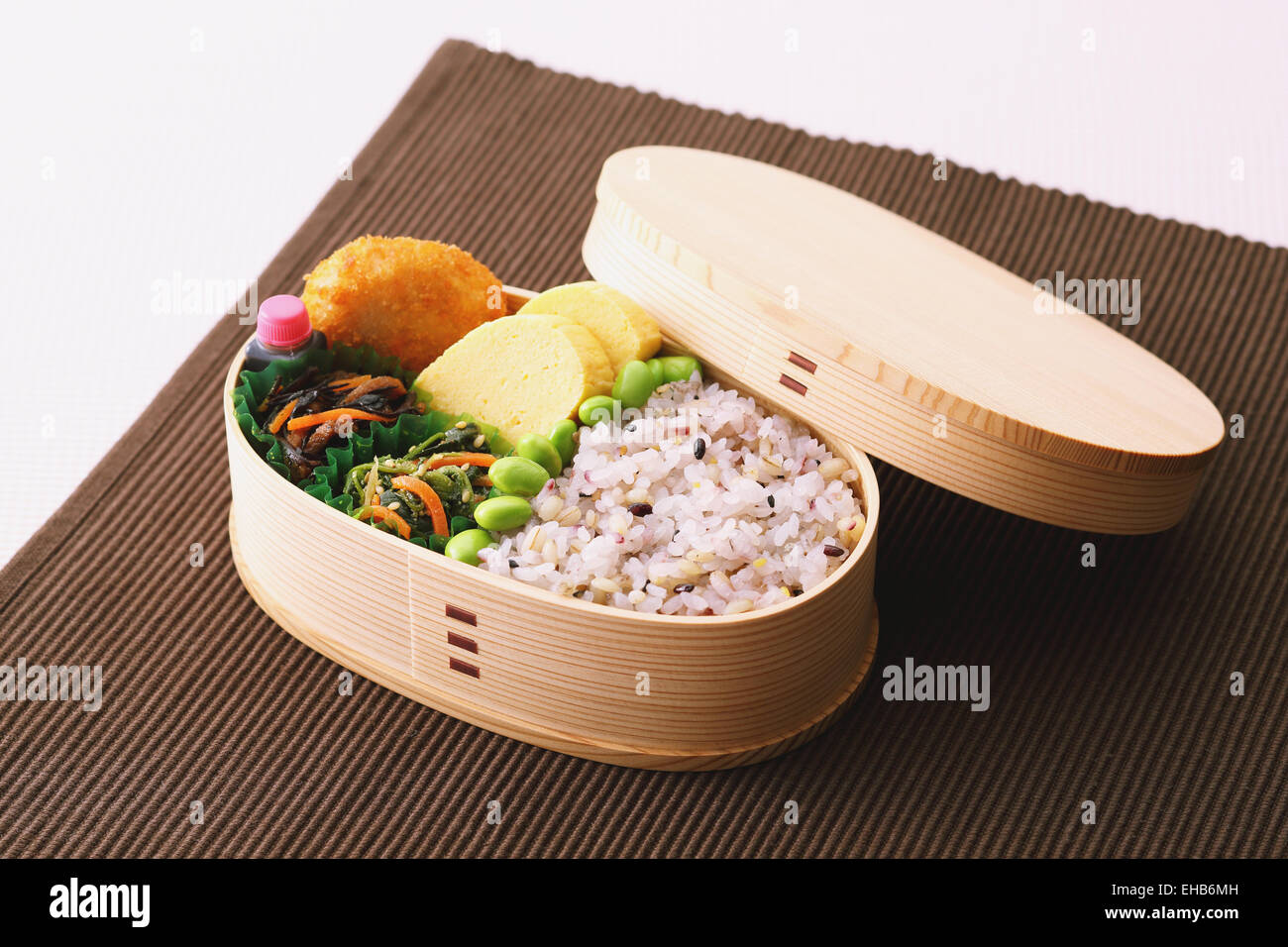 Japanese style lunch box Stock Photo - Alamy