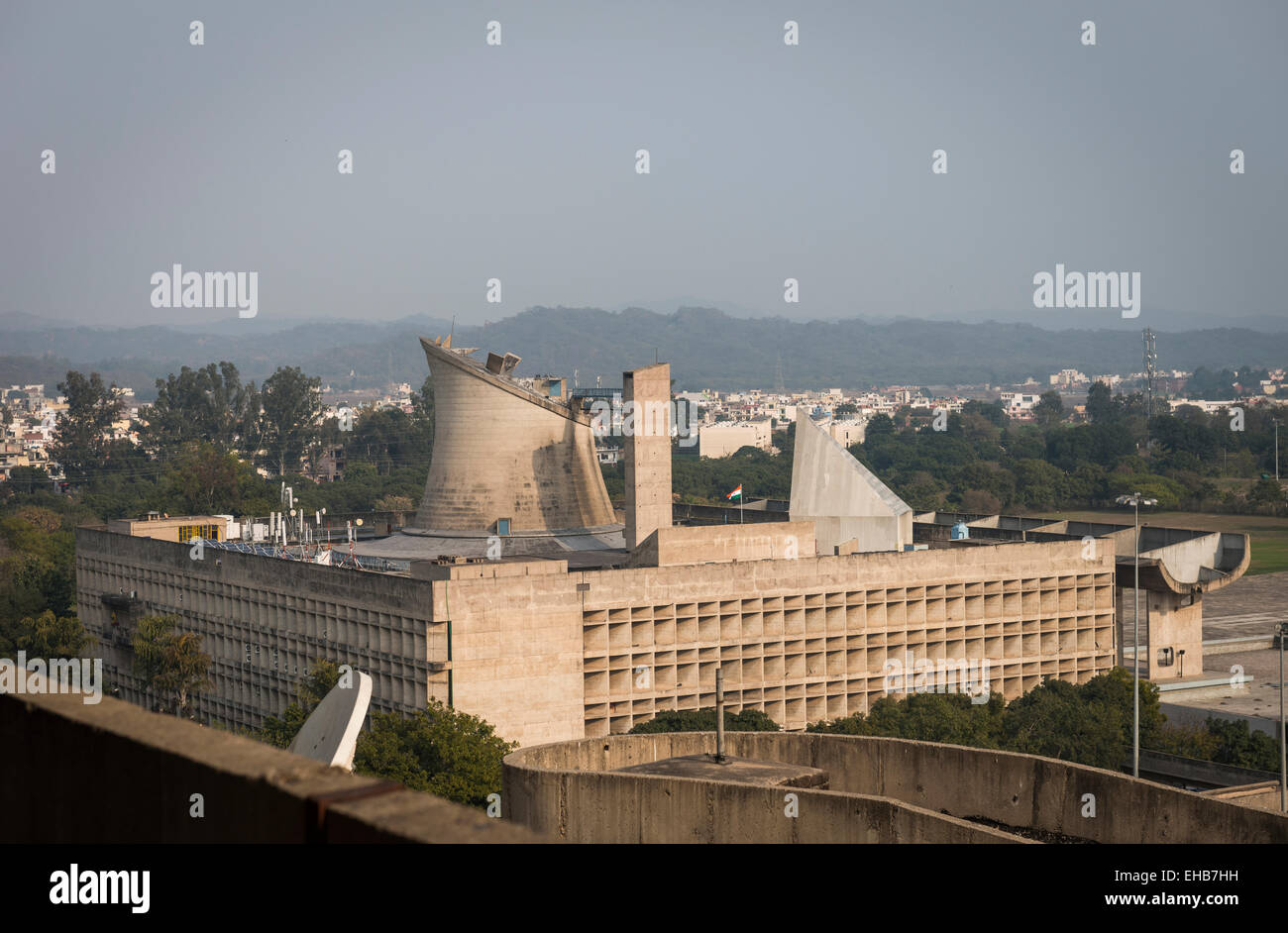 Mp Assembly Building The Vidhan Sabha or Legislative Assembly designed by Le Corbusier in ...