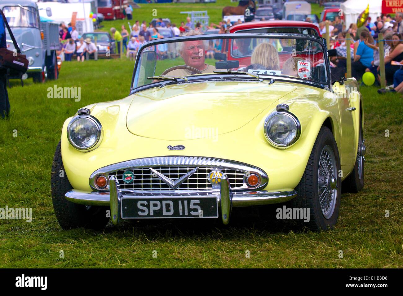 Daimler SP250 Dart classic car. Skelton Show Cumbria, England, UK Stock