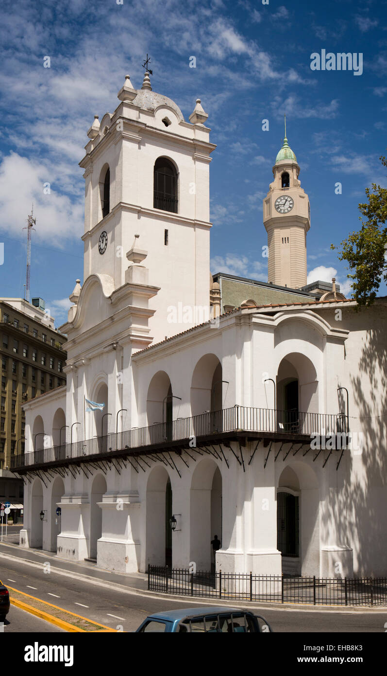 Argentina, Buenos Aires, Plaza de Mayo, Cabildo museum, former government house Stock Photo