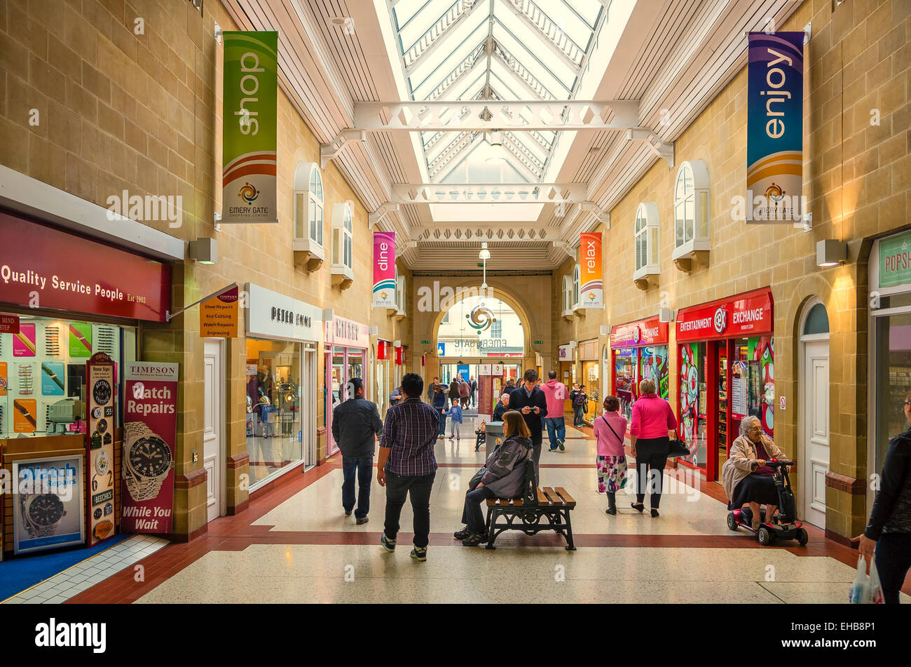 Emery Gate Shopping Centre in Chippenham town Wiltshire UK Stock Photo