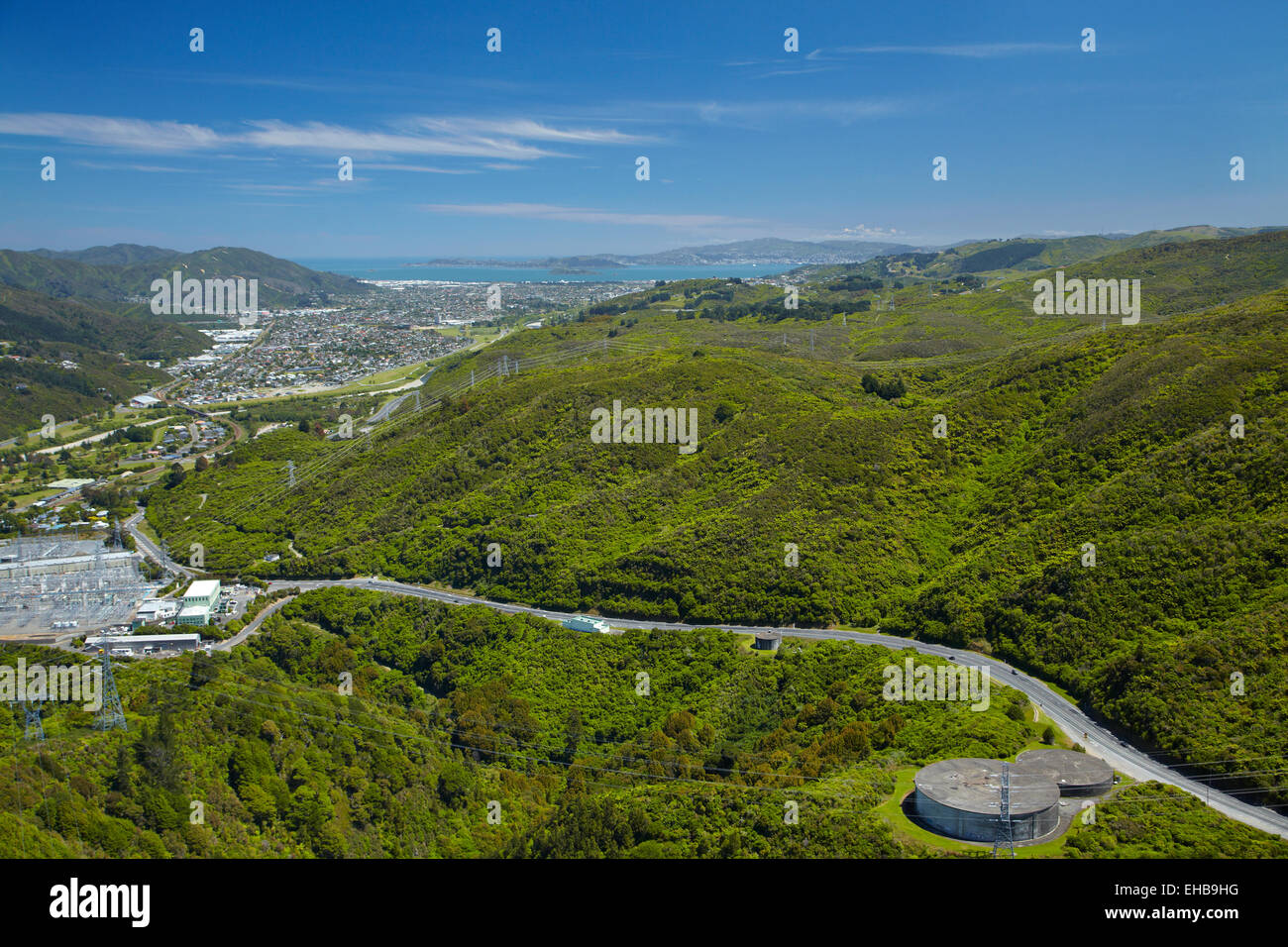 Haywards Substation and Haywards Hill Road, Lower Hutt, Wellington
