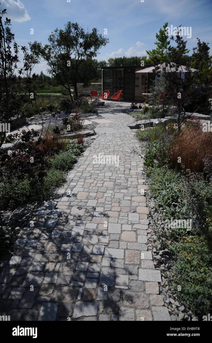 Granite-pavement Stock Photo