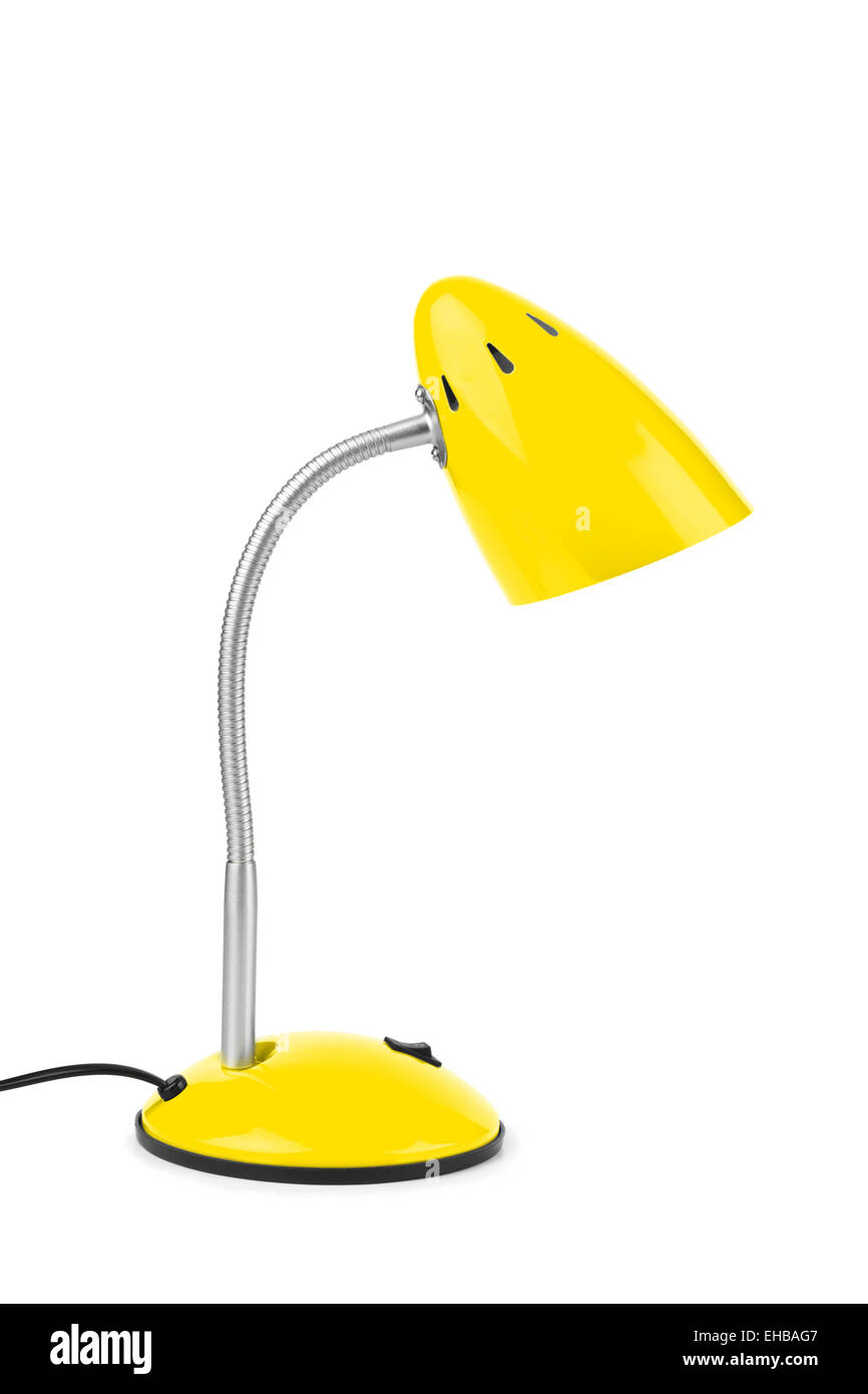 Yellow desk lamp Stock Photo Alamy