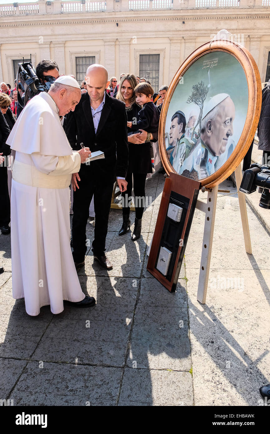 Vatican City. 11th Mar, 2015. Pope Francis, General Audience of 11 March 2015 Credit:  Realy Easy Star/Alamy Live News Stock Photo