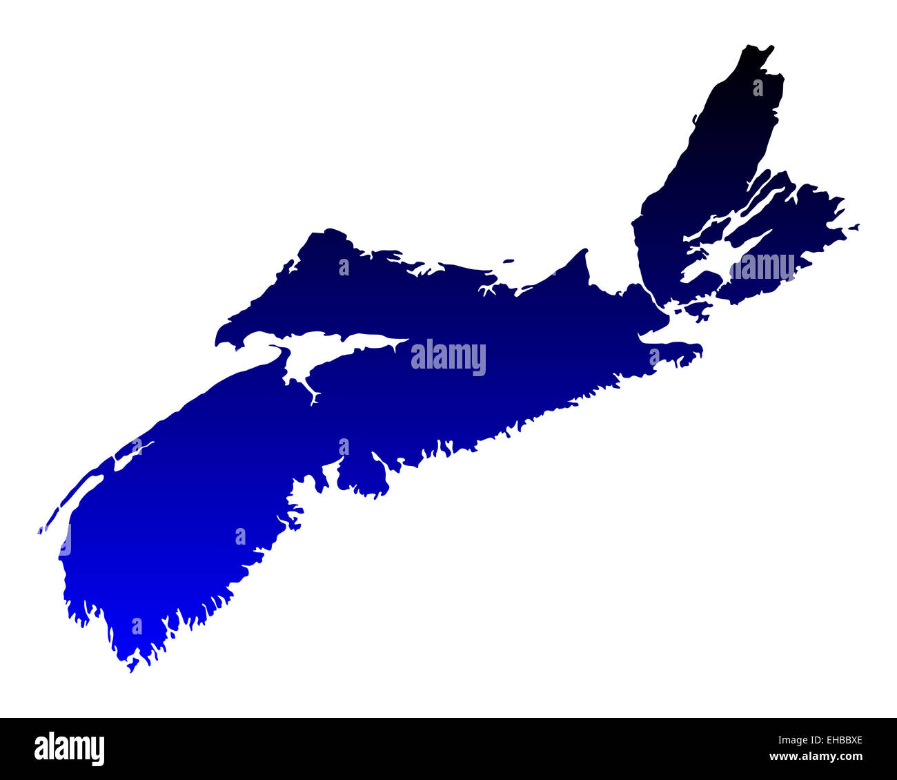 Nova scotia map Cut Out Stock Images & Pictures Alamy