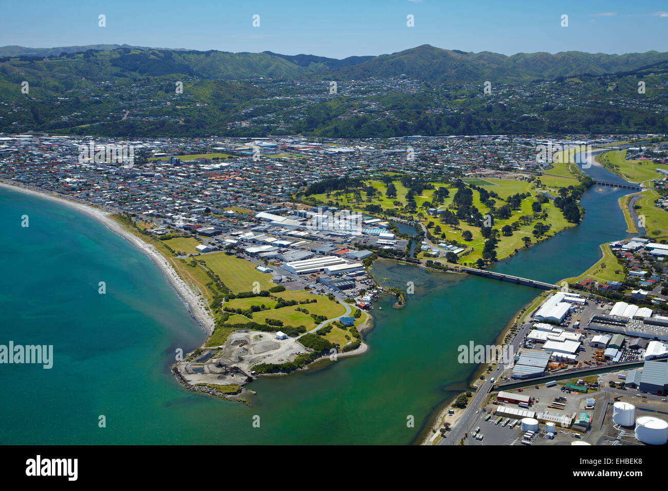 Hutt River, Petone, and Seaview, Wellington, North Island, New Zealand