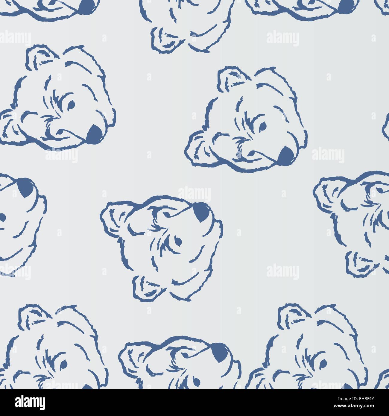 Seamless pattern, polar bear Stock Photo
