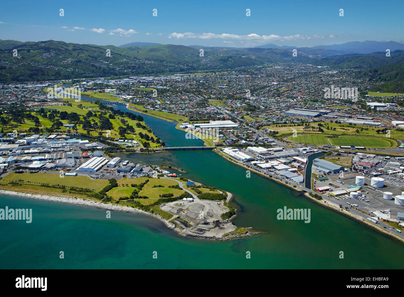 Lower hutt new zealand aerial hires stock photography and images Alamy