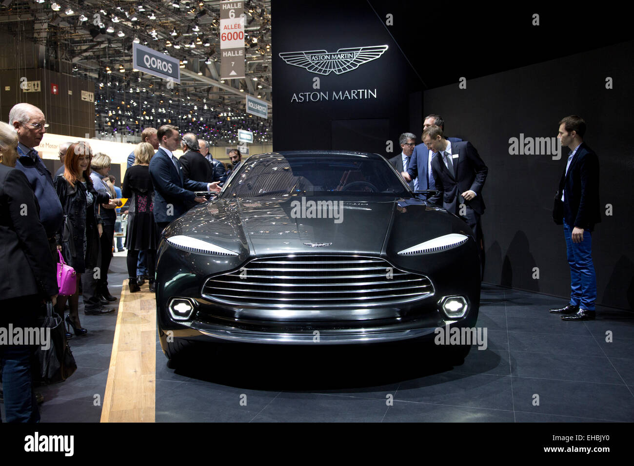 Aston Martin DBX concept at the Geneva motor show 2015 Stock Photo
