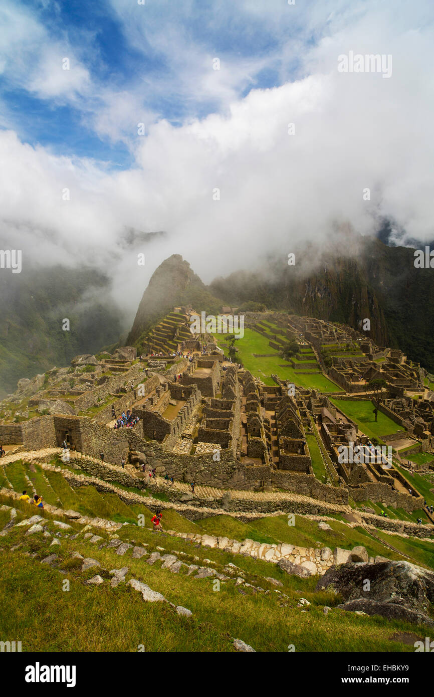Machu Picchu, Cusco Region, Urubamba Province, Machupicchu District, Peru Stock Photo