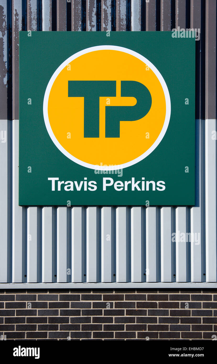 Business, Construction, DIY, Travis Perkins builders merchant's sign