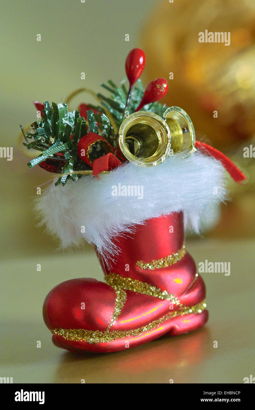 Christmas stocking decoration Stock Image