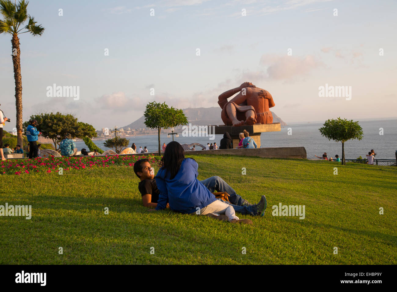 El Parque del Amor, Lovers Park, Miraflores, Lima, Peru Stock Photo