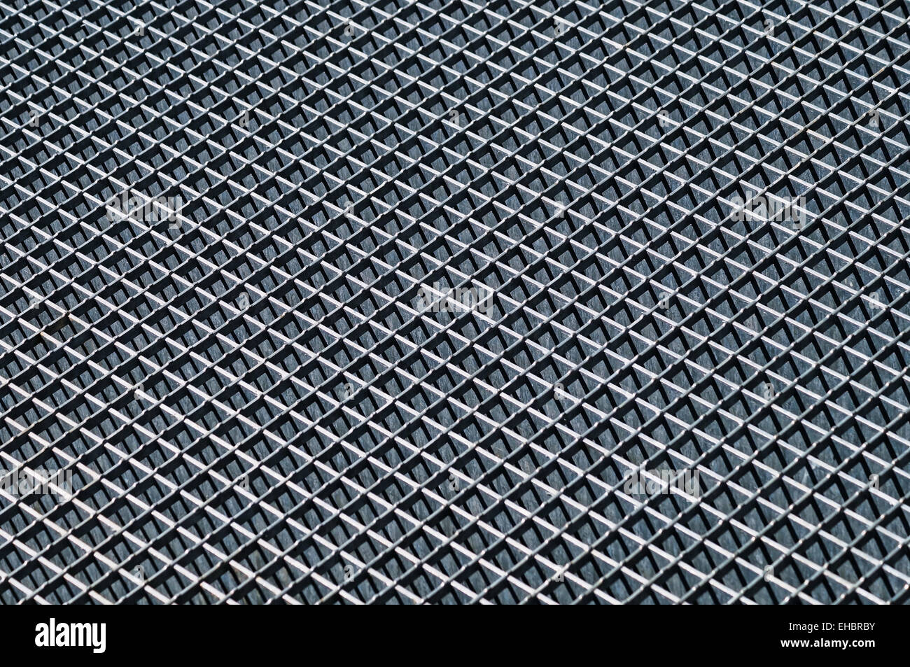 Metal grid pattern background Stock Photo