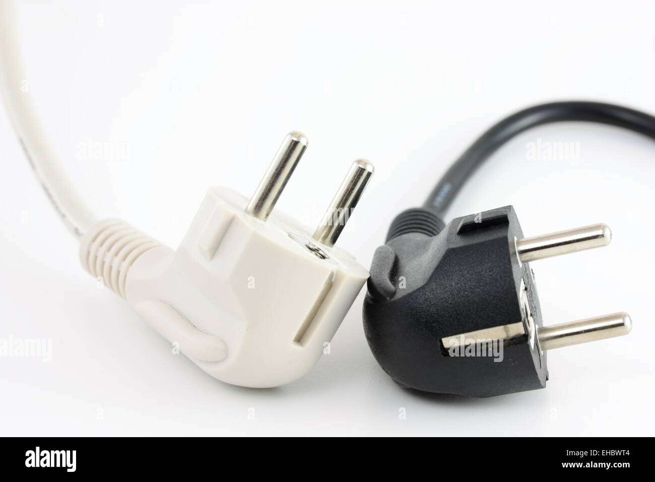 black and white power cables Stock Photo Alamy