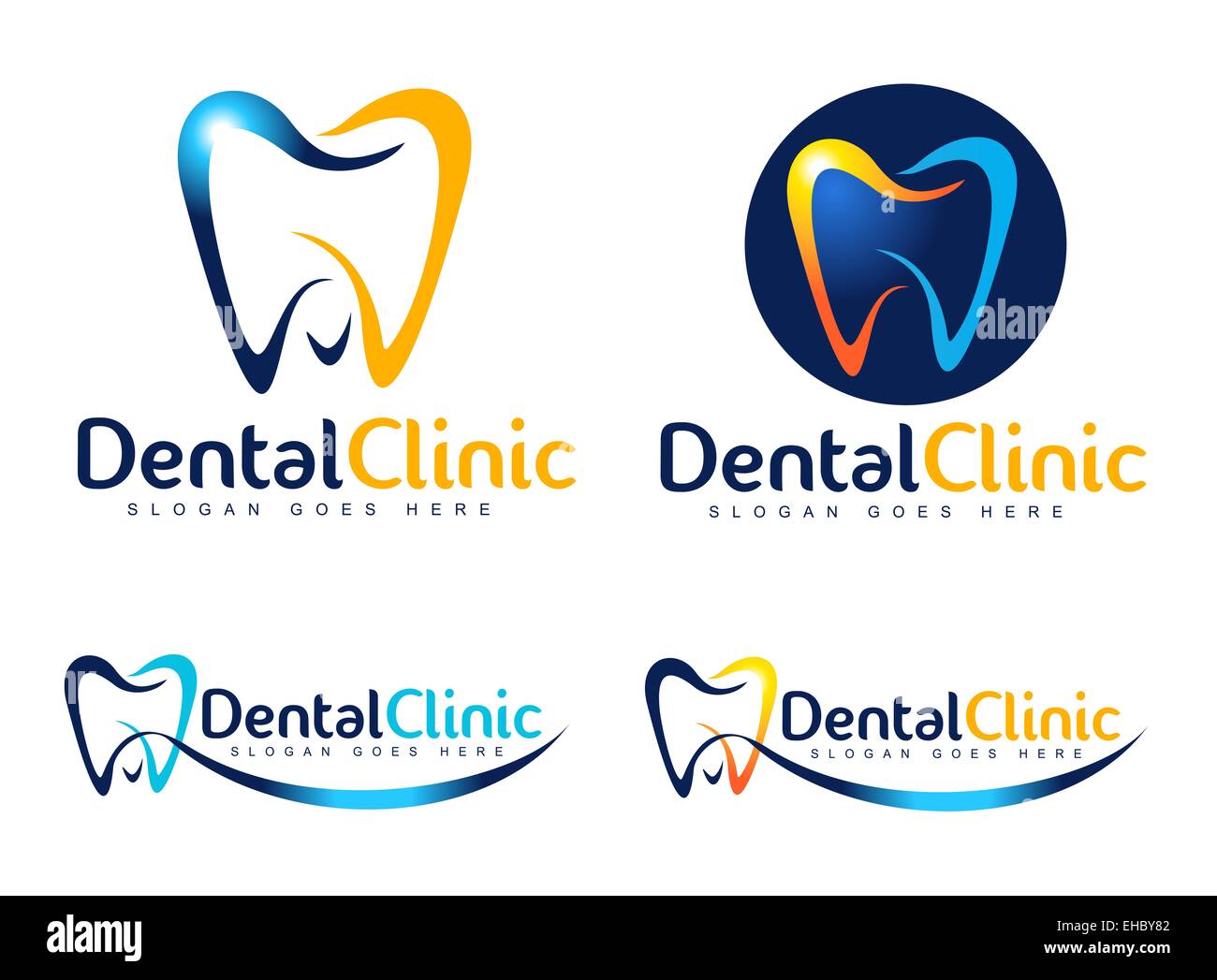 Dental Logo Design. Dentist Logo. Dental Clinic Creative Company Vector Logo  Stock Photo - Alamy