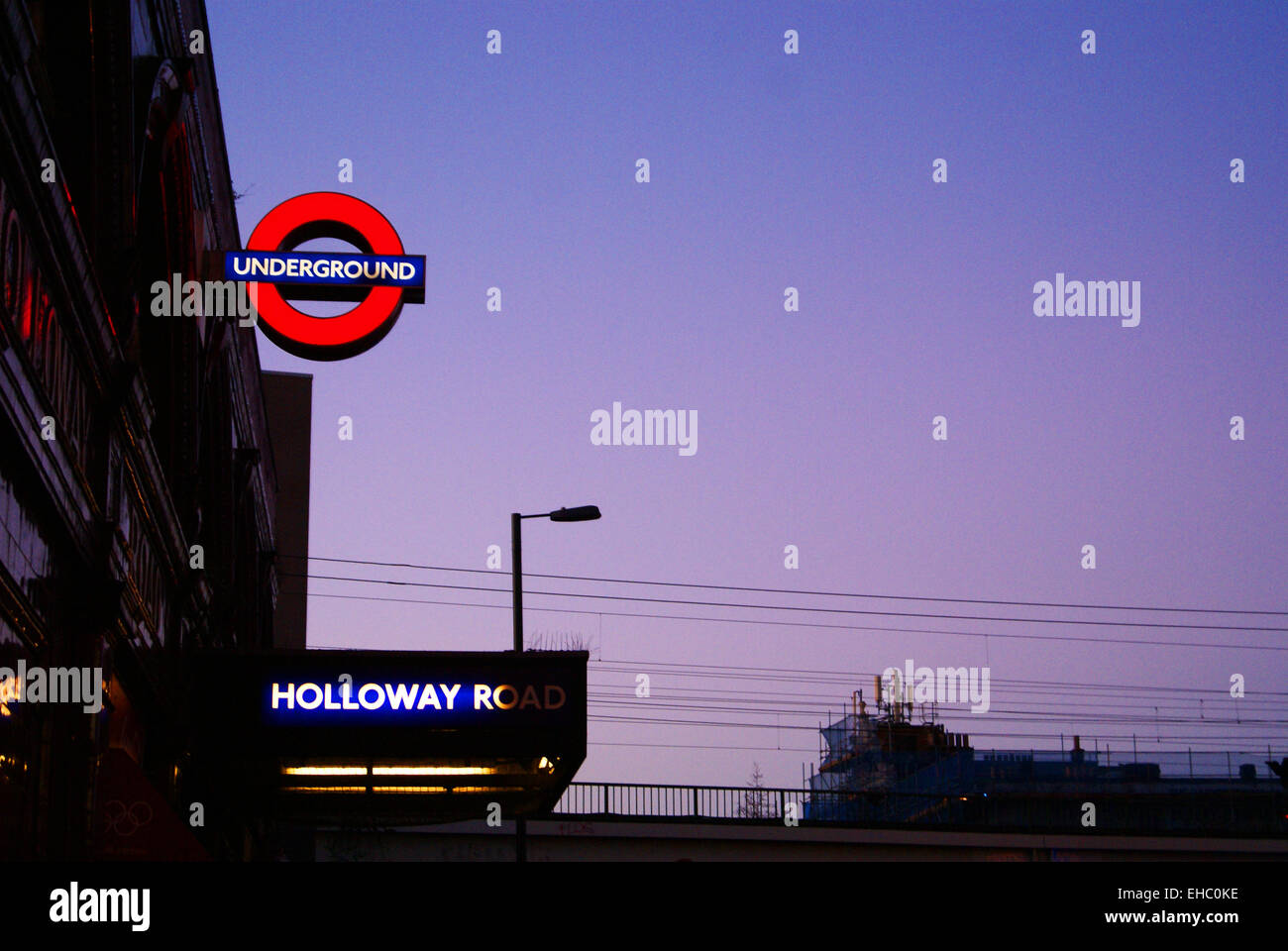 Holloway Road Tube Station Stock Photo