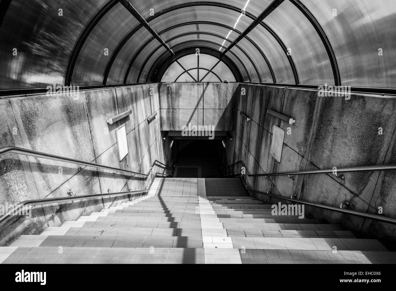 Entrance to an underpass Stock Photo