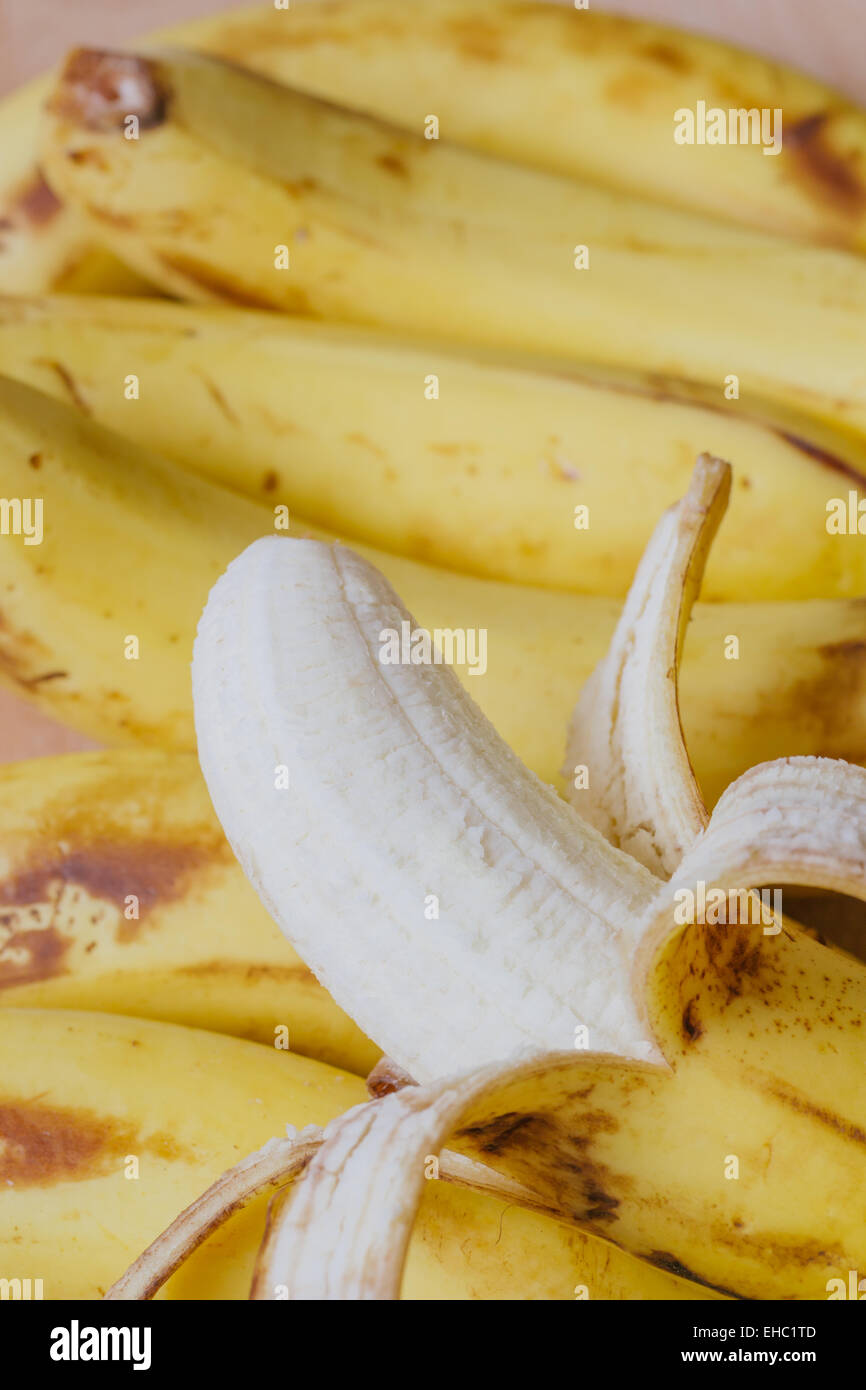 peeled ripe banana Stock Photo Alamy