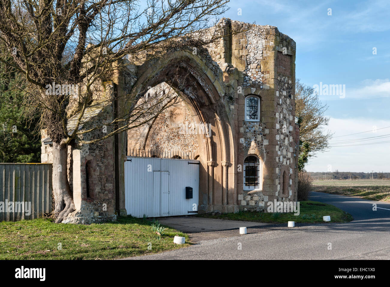 Ivy Lodge, Rendlesham, Suffolk, UK. The 19c gatehouse to Rendlesham