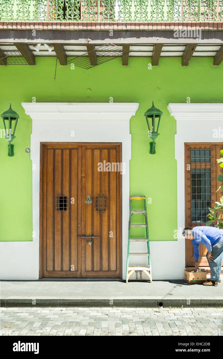 green colour building