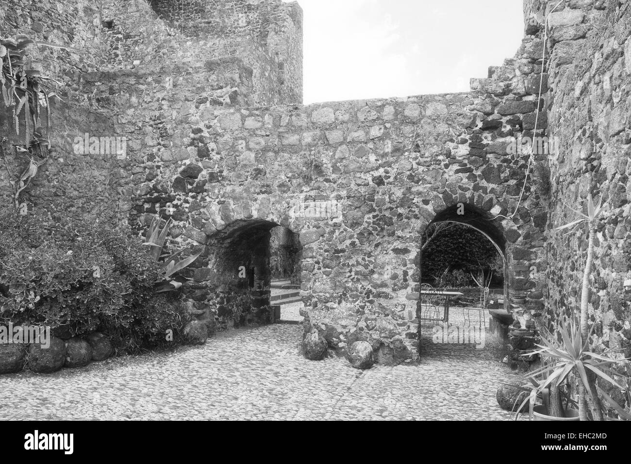 Medieval Castle of Aci Castello, Sicily Stock Photo