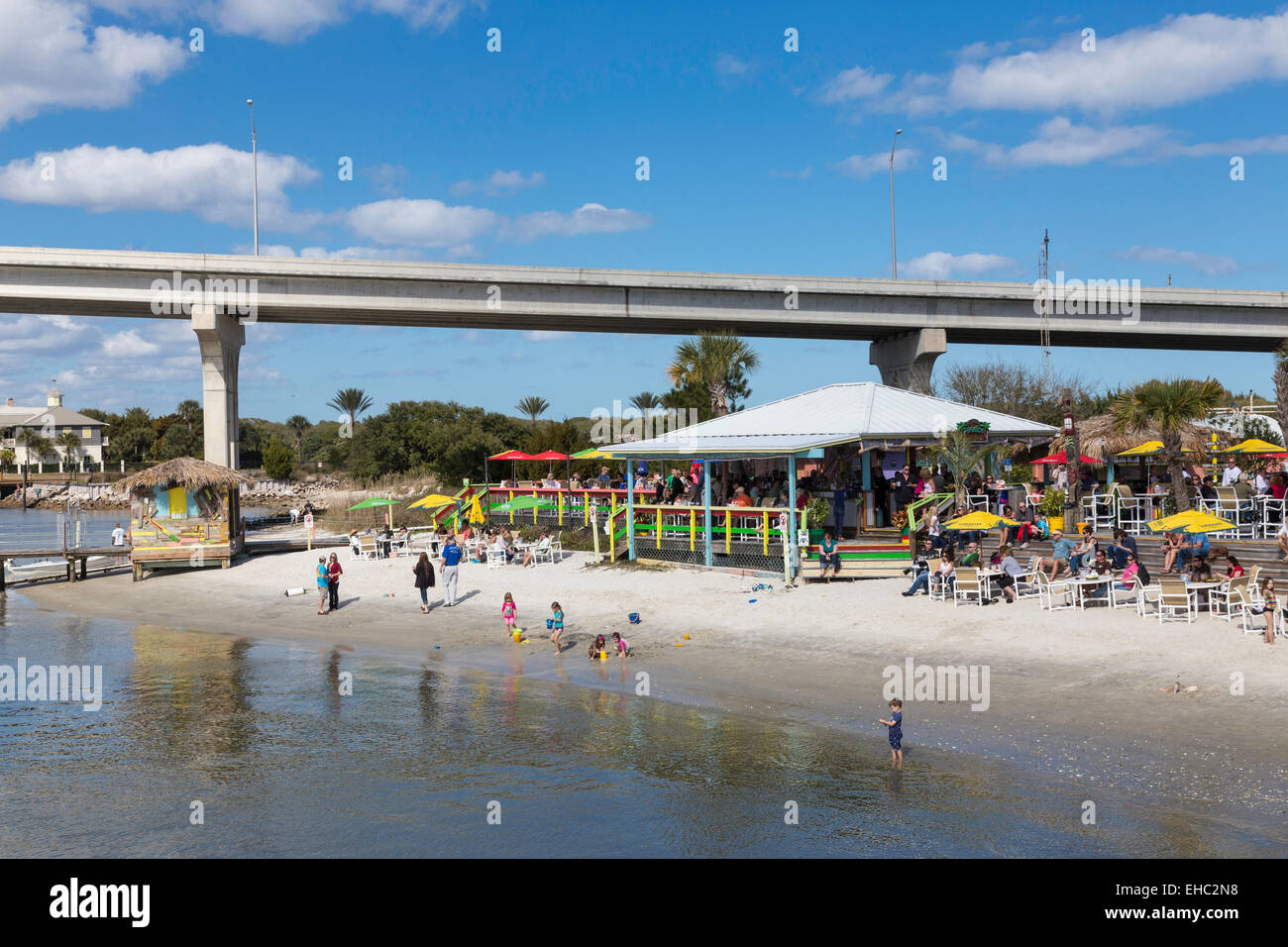 Waterside Restaurant at Vilano Beach, Florida Stock Photo Alamy