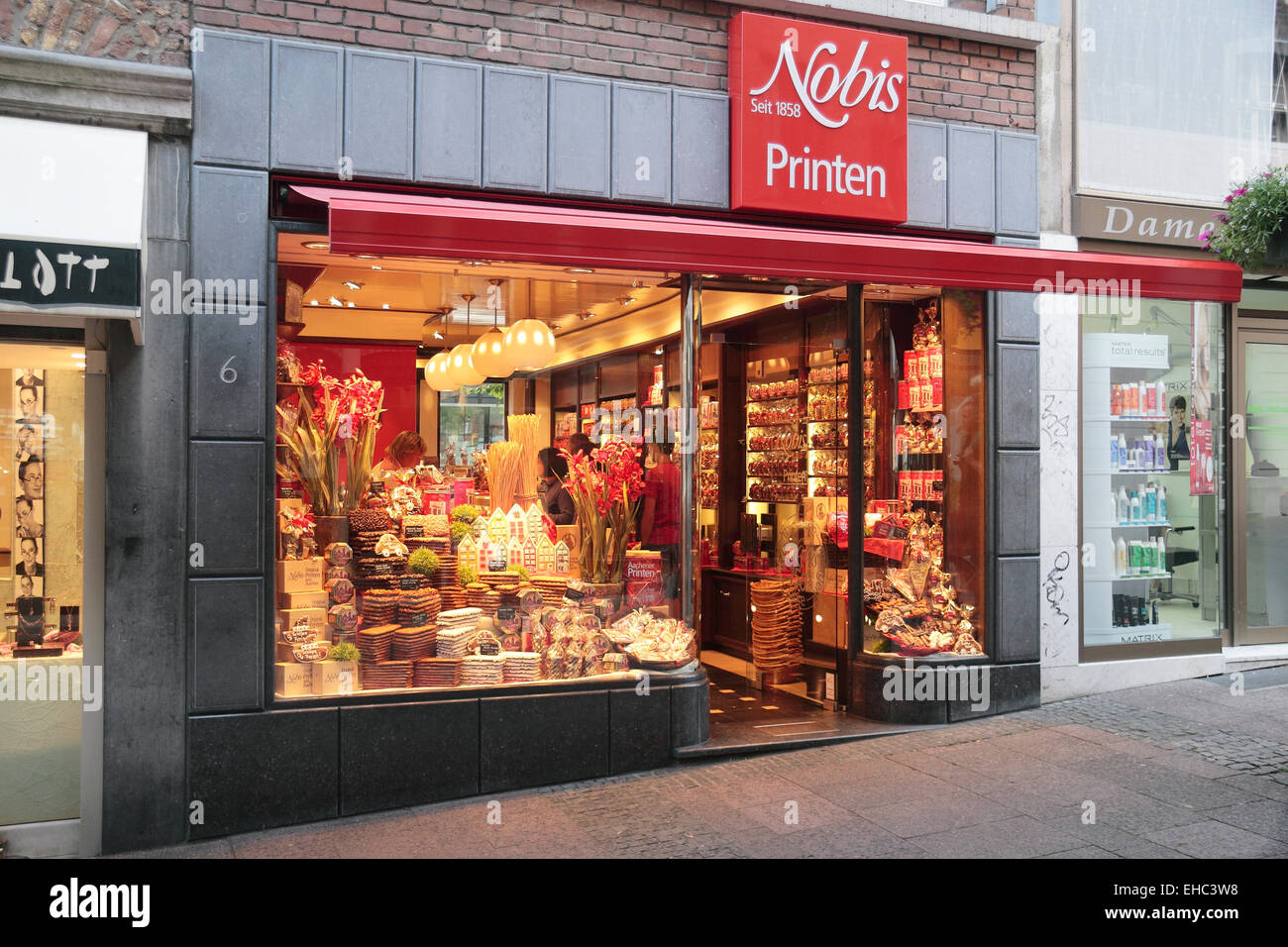 External view of a branch of Nobis Printen Aachen, Germany Stock Photo