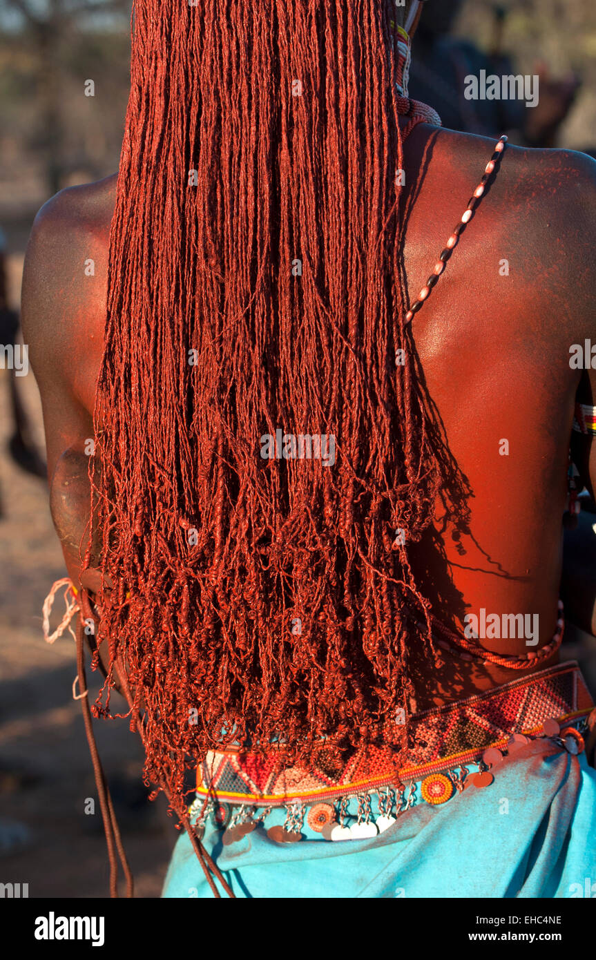 Hair Of A Moran Warrior Oiled With Red Ochre At A Wedding