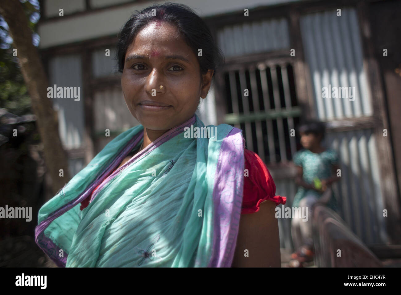 Dhaka, Bangladesh. 11th Mar, 2015.Potter making pots using clay near