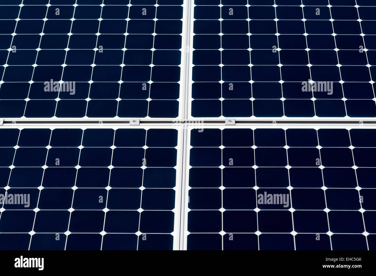 Solar power panel. Closeup view of a solar power panel to generate ecologically clean and renewable energy to feed street lamps Stock Photo