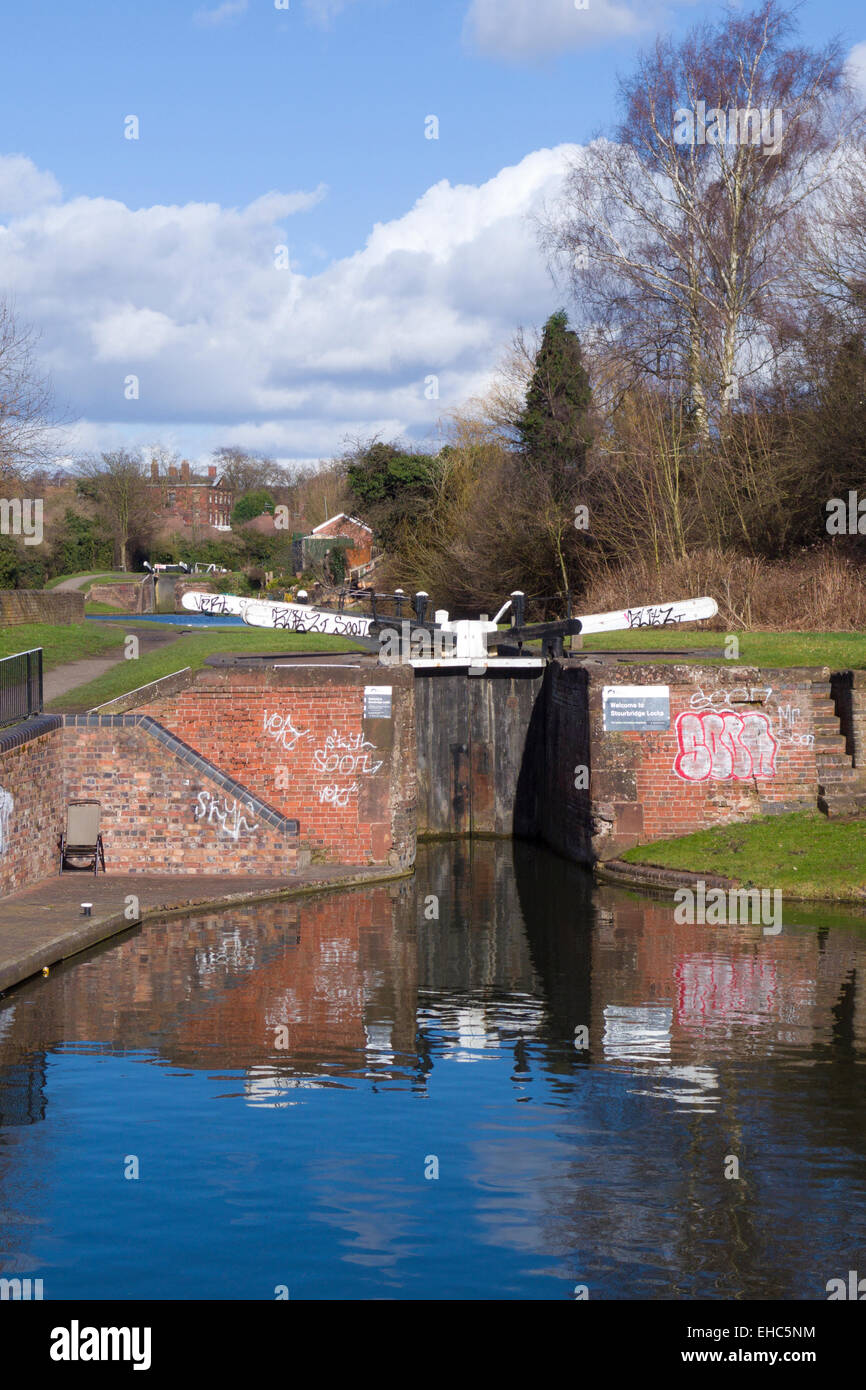 Stourbridge Locks at Wordsley Junction Between Stourbridge Main Canal