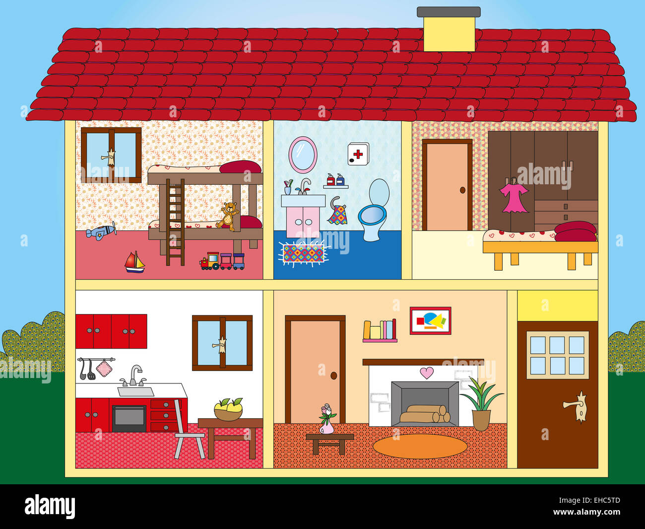 2 around the house. House комната cartoon. Rooms in the House. Картинки my House for Kids. House Rooms names for Kids.