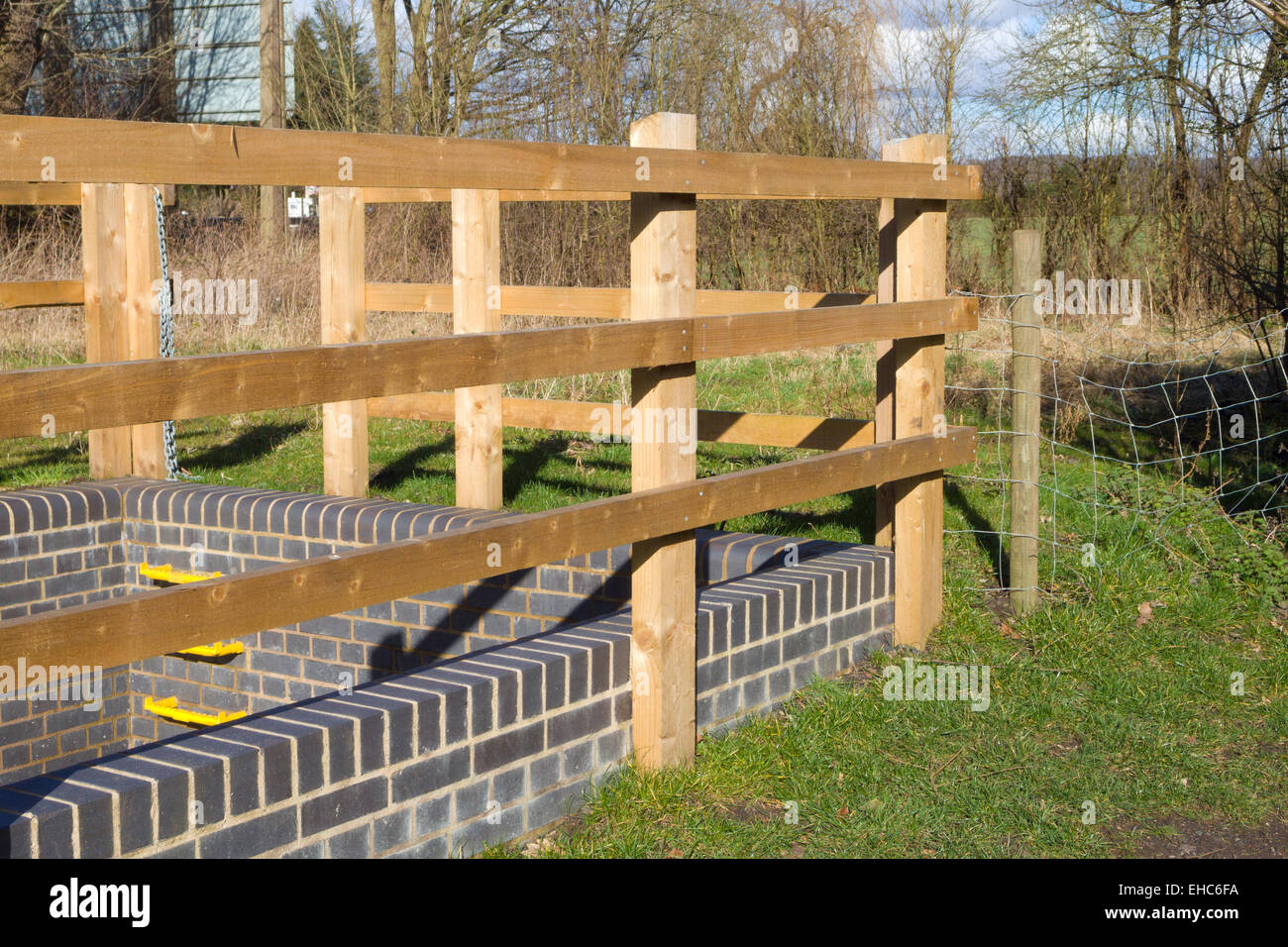 Wooden Post and Rail Fencing, UK Stock Photo - Alamy