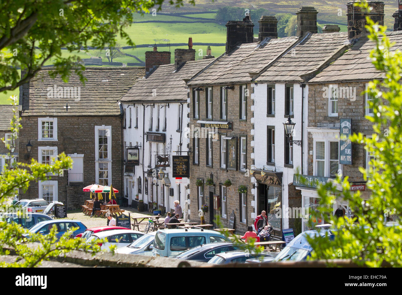 Reeth Swaledale Yorkshire Dales Stock Photo