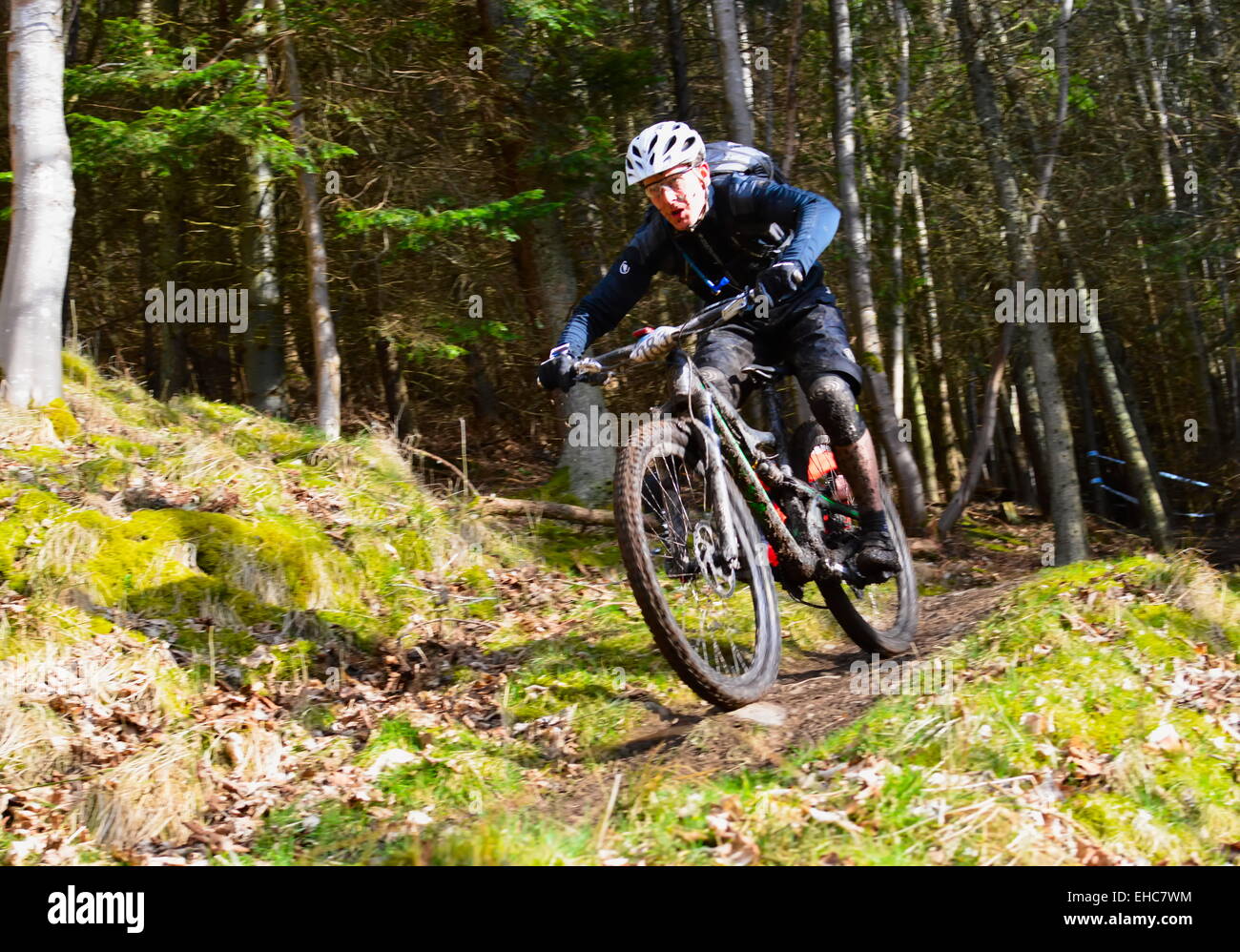 Rider during the POC Scottish Enduro in Innerleithen, Scottish Borders ...