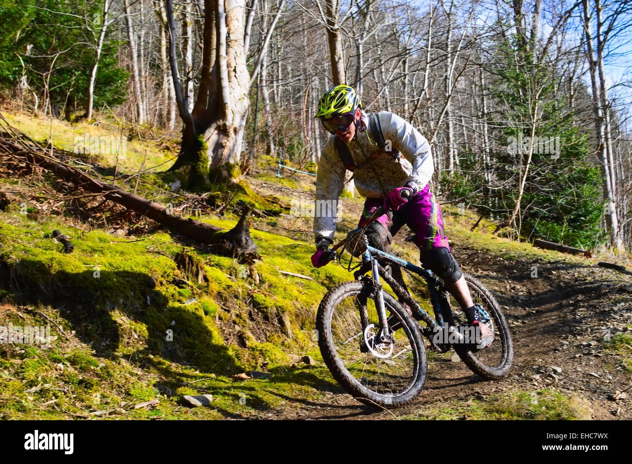 Rider during the POC Scottish Enduro in Innerleithen, Scottish Borders ...