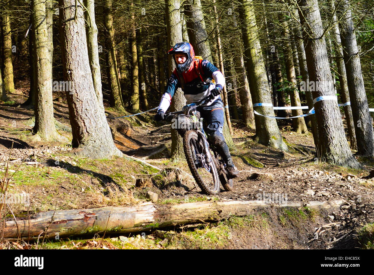 Rider during the POC Scottish Enduro in Innerleithen, Scottish Borders ...