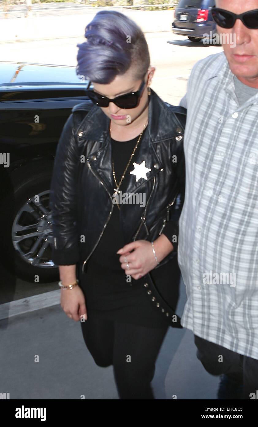 Kelly Osbourne arrives at Los Angeles International (LAX) airport Featuring: Kelly Osbourne Where: Los Angeles, California, United States When: 06 Sep 2014 Stock Photo