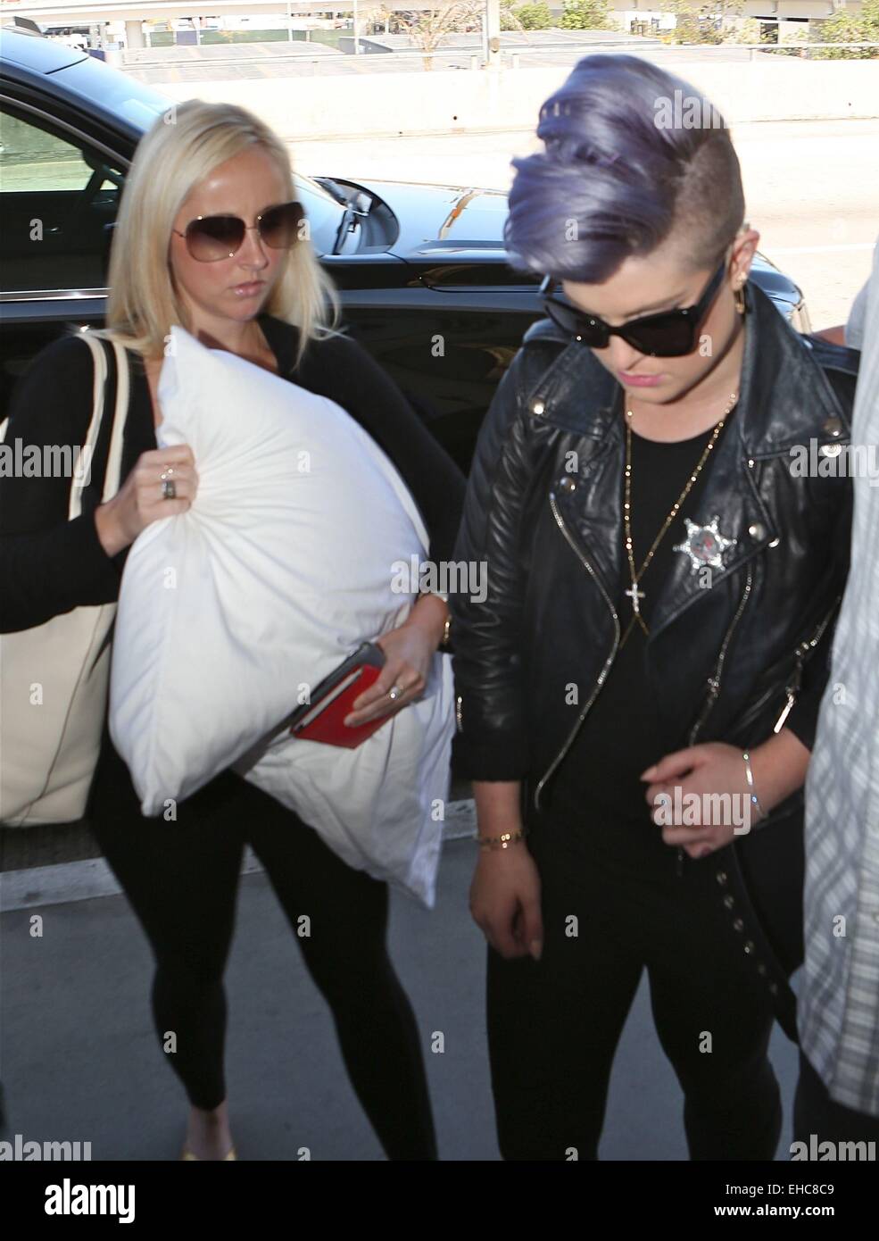 Kelly Osbourne arrives at Los Angeles International (LAX) airport Featuring: Kelly Osbourne Where: Los Angeles, California, United States When: 06 Sep 2014 Stock Photo