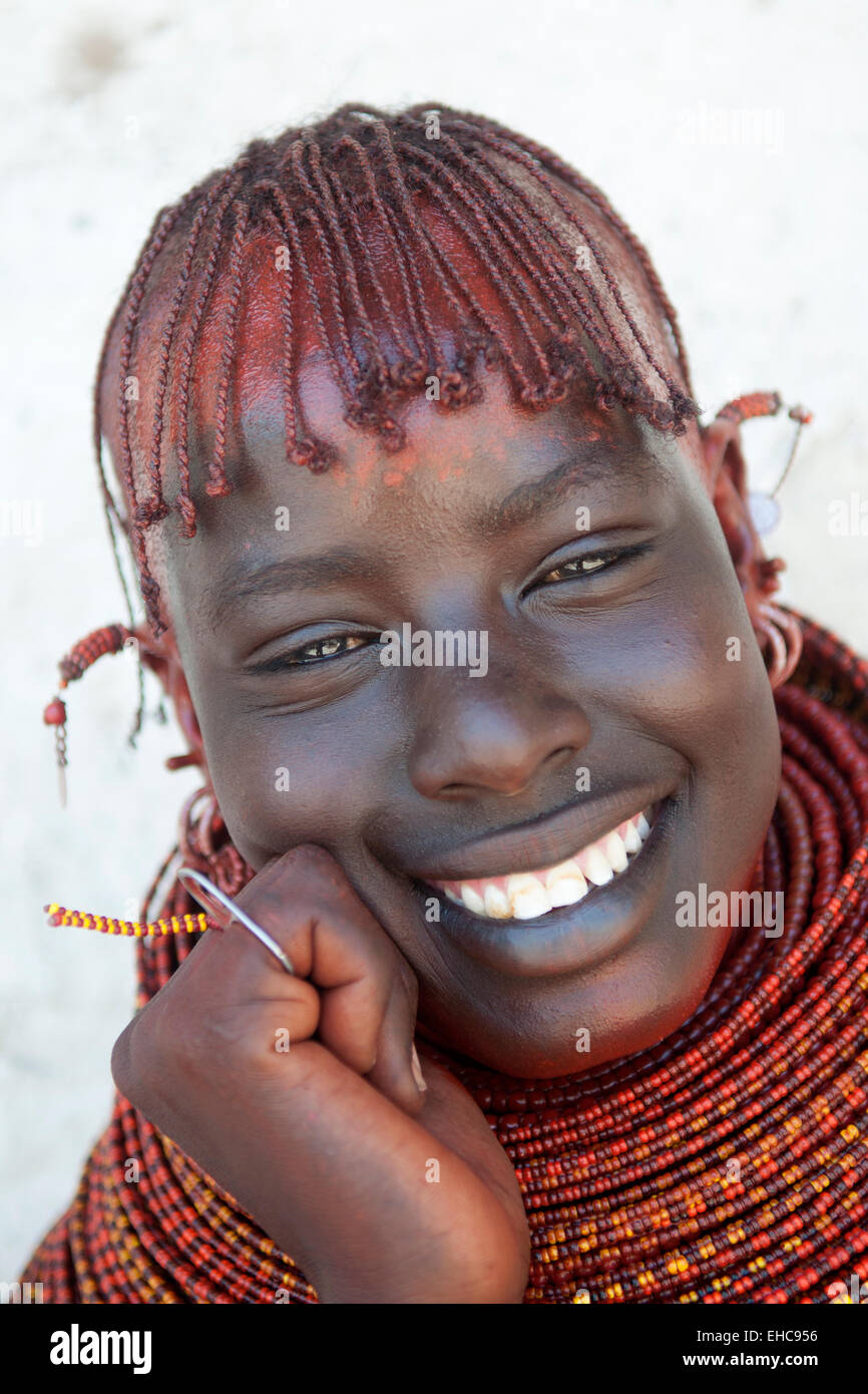 A young Turkana man with a braided hairstyle For sale as Framed Prints,  Photos, Wall Art and Photo Gifts
