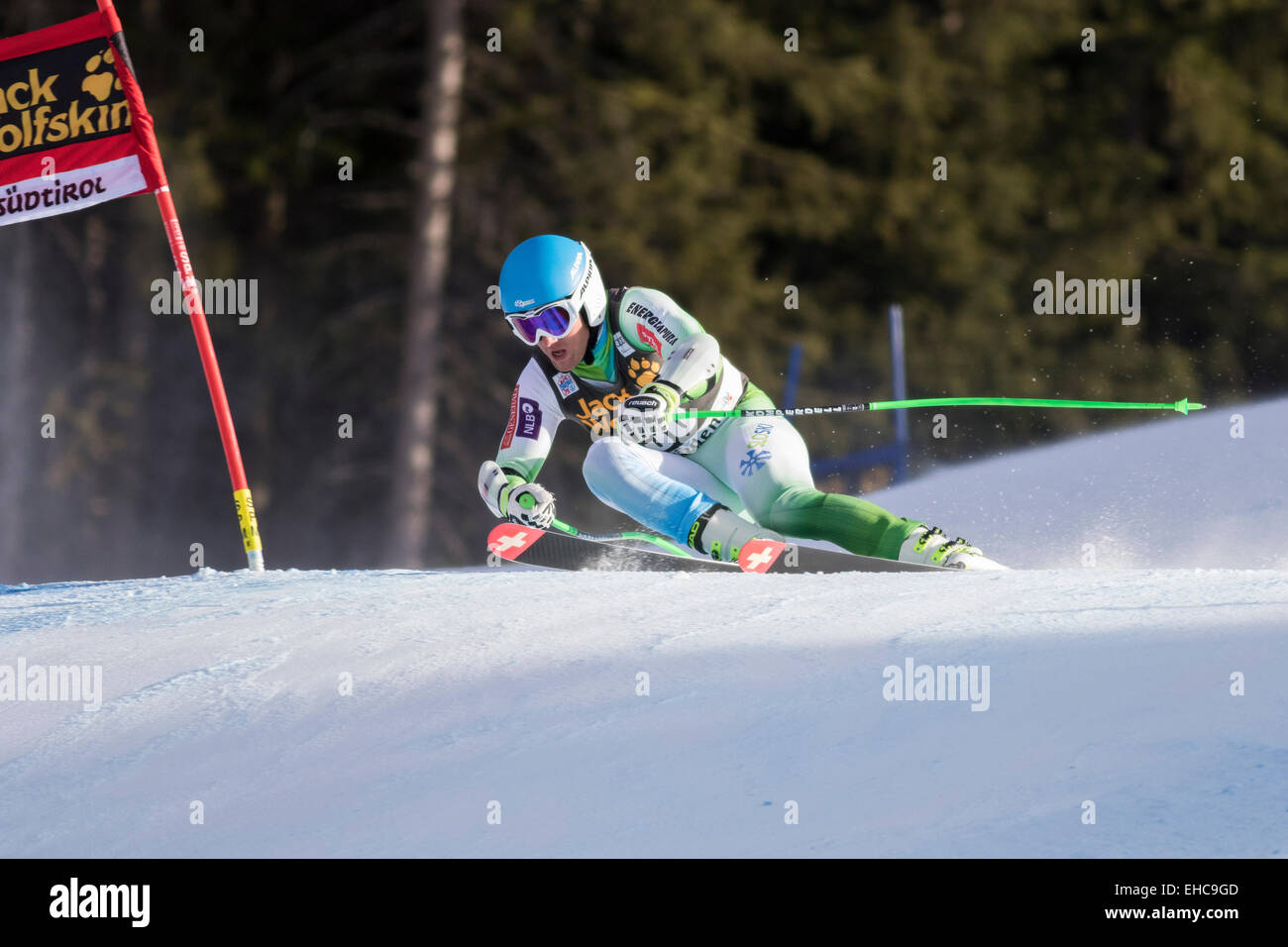 Val Gardena, Italy 20 December 2014. PERKO Rok (Slo) competing in the Audi FIS Alpine Skiing World Cup Super-G race Stock Photo