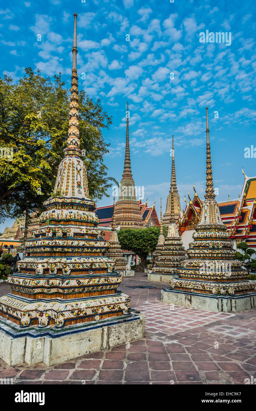 temple interior details Wat Pho temple Bangkok Thailand Stock Photo - Alamy