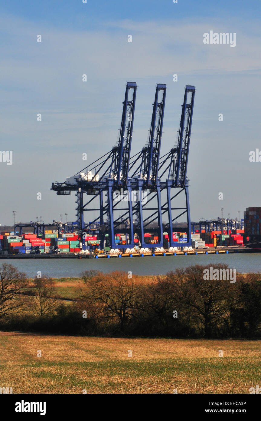 Felixstowe Docks Stock Photo